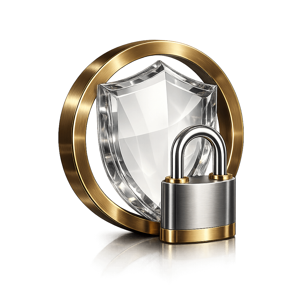 Crystal shield and lock — security and compliance